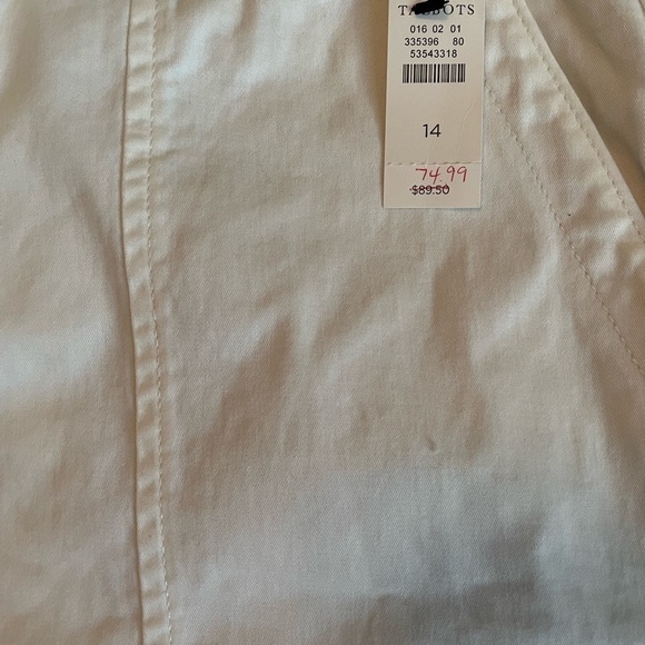 𝅺talbots TIE WAIST CHINOS ankle in white - Picture 12 of 15